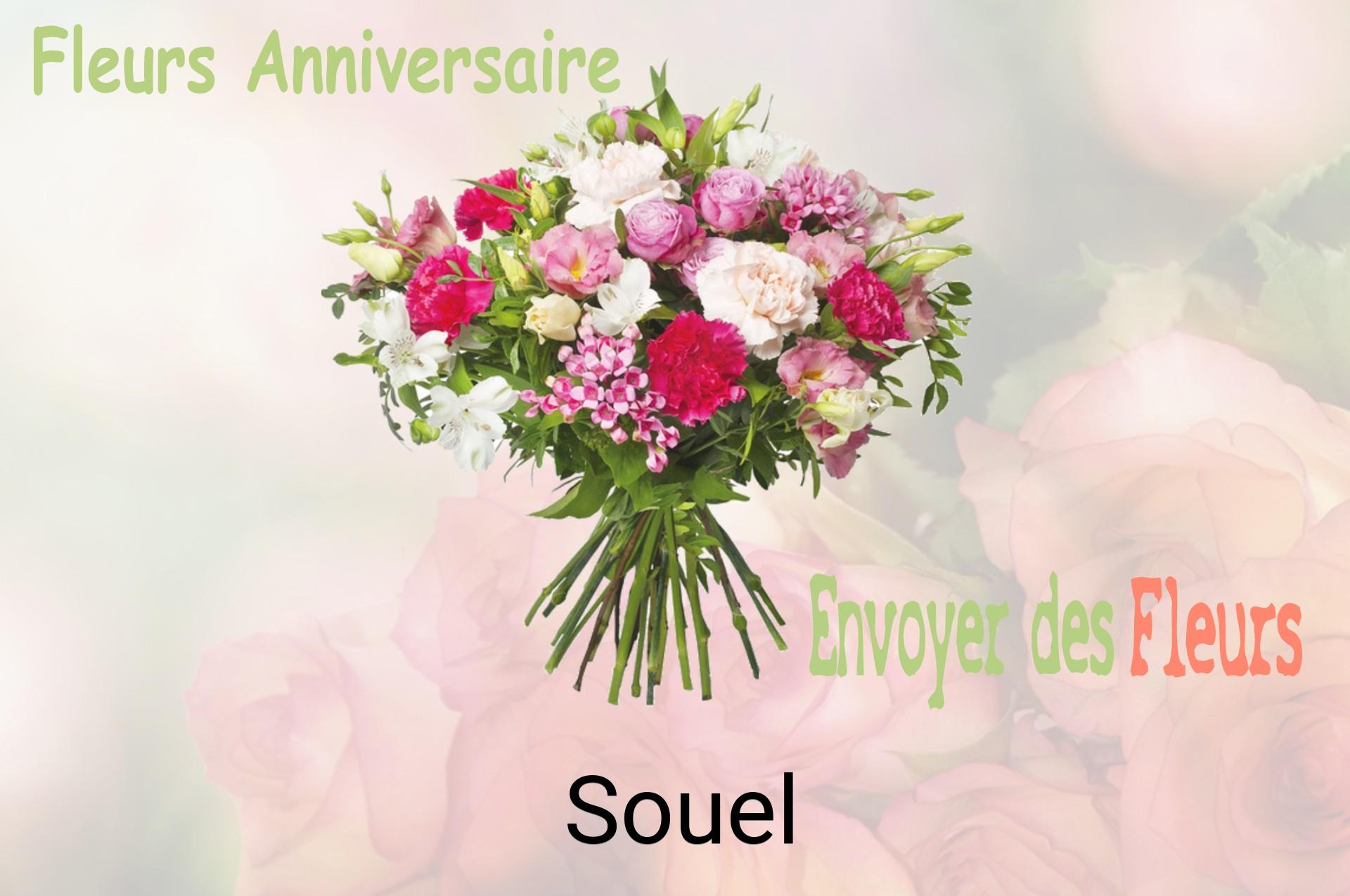 Bouquet de fleurs d’anniversaire livré à Souel